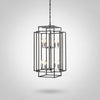 9 light black chandelier ceiling light fixture with clear glass shades for dining room kitchen island living room bedroom entryway