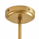 Gold ceiling light fixture on a white background