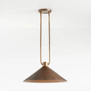 Bronze pendant light on a white background